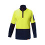 Picture of Hard Yakka Hi Vis 2Tone 1/4 Zip Brushed Fleece Jumper Y19330