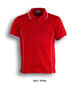 Picture of Bocini Stitch Feature Essentials-Kids Short Sleevepolo CP0930