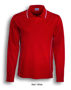 Picture of Bocini Stitch Feature Essentials-Unisex Adult Long Sleevepolo CP0912