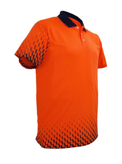 Picture of Bocini Unisex Adult Hi-Vis Gradient Polo SP0703