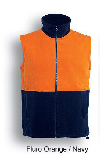 Picture of Bocini Unisex Adult Hi-Vis Polar Fleece Vest SJ0541