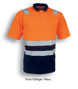 Picture of Bocini Unisex Adult Hi-Vis Polyface/Cotton Backpolo With Tape -Short Sleeve SP0539