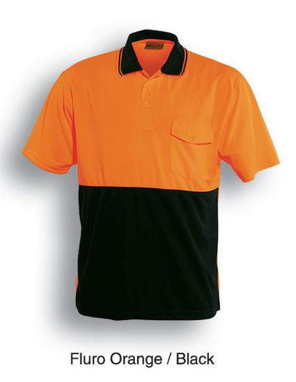 Picture of Bocini Unisex Adult Hi-Vis Safety Polo -Shortsleeve SP0427