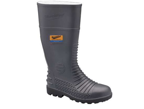Picture of Blundstone Grey Waterproof Safety Gumboot With Penetration Resistant Steel Midsole 024