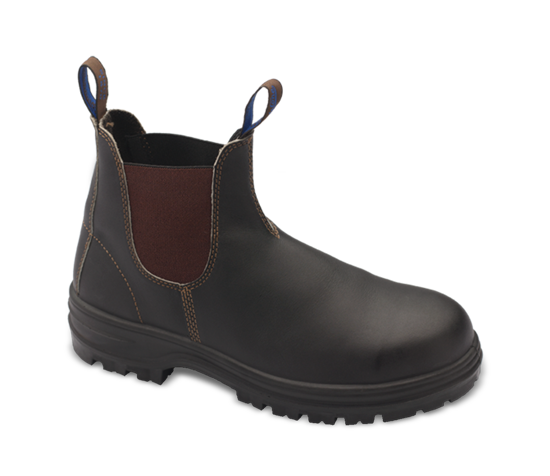 Picture of Blundstone Brown Water Resistant Elastic Side Safety Boot 140