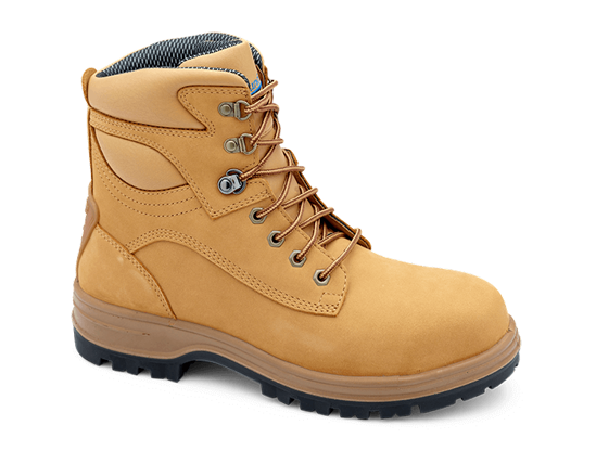 Picture of Blundstone Wheat Nubuck Water Resistant Lace Up Ankle Safety Boot 144