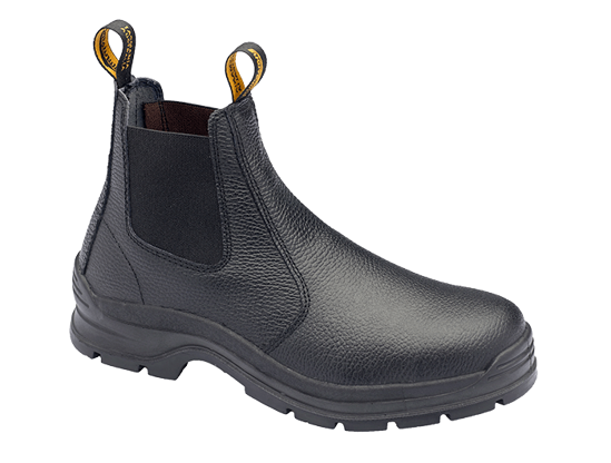 Picture of Blundstone Black Rambler Print Leather Elastic Side Safety Boot - Chelsea Cut 310