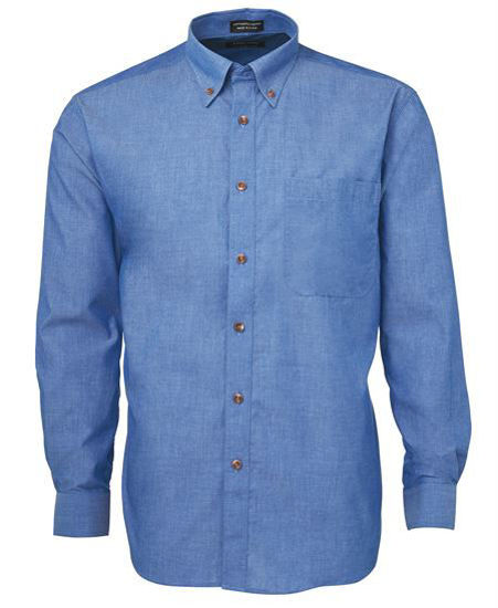 Picture of JB's wear Jb’S Long Sleeve Indigo Chambray Shirt 4IC