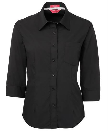 Picture of JB's wear Ladies Contrast Placket 3/4 Shirt 4PCL3