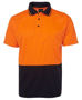 Picture of JB's wear Hi Vis Non Cuff Trad Polo 6HVNC