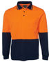 Picture of JB's wear Hi Vis Long Sleeve Cotton Back Polo 6HPL