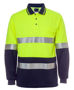 Picture of JB's wear Hi Vis Long Sleeve (D+N) Cotton Back Polo 6HMCB