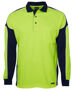 Picture of JB's wear Hi Vis Long Sleeve Arm Panel Polo 6AP4L