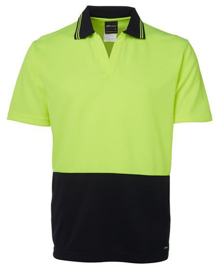 Picture of JB's wear Hi Vis Short Sleeve Non Button Polo 6HNB