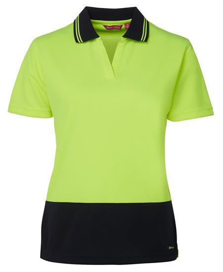 Picture of JB's wear Hi Vis Ladies Short Sleeve Non Button Polo 6HNB1