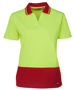 Picture of JB's wear Hi Vis Ladies Short Sleeve Non Button Polo 6HNB1