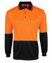 Picture of JB's wear Hi Vis Long Sleeve Jaquard Knit Polo 6HJNL