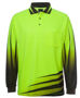 Picture of JB's wear Hi Vis Long Sleeve Rippa Sub Polo 6HVRL