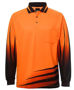 Picture of JB's wear Hi Vis Long Sleeve Rippa Sub Polo 6HVRL