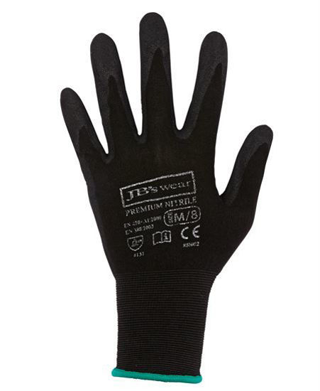 Picture of JB's wear Premium Black Nitrile Glove (12 Pack) 8R002