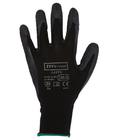 Picture of JB's wear JB's Black Latex Glove (12 Pk) 8R003