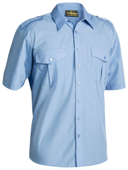 Picture of Bisley Epaulette Shirt - Short Sleeve B71526