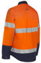 Picture of Bisley 3M Taped Hi Vis Maternity Drill Shirt BLM6456T