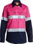 Picture of Bisley Women'S 3M Taped Cool Lightweight Hi Vis Shirt BL6896