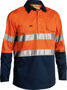 Picture of Bisley 3M Taped Closed Front Cool Lightweight Hi Vis Shirt BSC6896