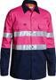 Picture of Bisley 3M Taped Cool Lightweight Hi Vis Shirt BS6896