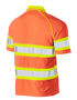 Picture of Bisley Taped Double Hi Vis Mesh Polo Short Sleeve BK1223T