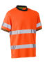 Picture of Bisley Taped Hi Vis Polyester Mesh Short Sleeve T-Shirt BK1220T