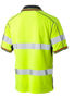 Picture of Bisley Taped Two Tone Hi Vis Polyester Mesh Short Sleeve Polo Shirt BK1219T