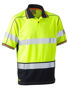 Picture of Bisley Taped Two Tone Hi Vis Polyester Mesh Short Sleeve Polo Shirt BK1219T