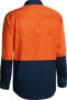 Picture of Bisley Two Tone Hi Vis Cool Lightweight Drill Shirt - Long Sleeve BS6895