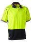 Picture of Bisley Two Tone Hi Vis Polyester Mesh Short Sleeve Polo Shirt BK1219