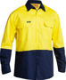 Picture of Bisley 2 Tone Hi Vis Drill Shirt - Long Sleeve BS6267