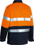 Picture of Bisley 2 Tone Hi Vis Drill Jacket 3M Reflective Tape BK6710T