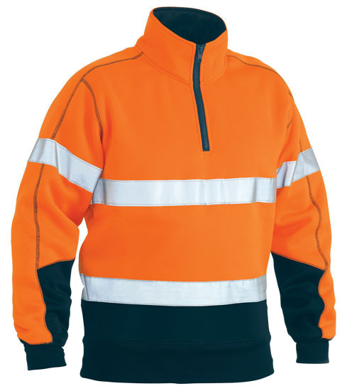 Picture of Bisley Taped Hi Vis Fleece Pullover BK6989T