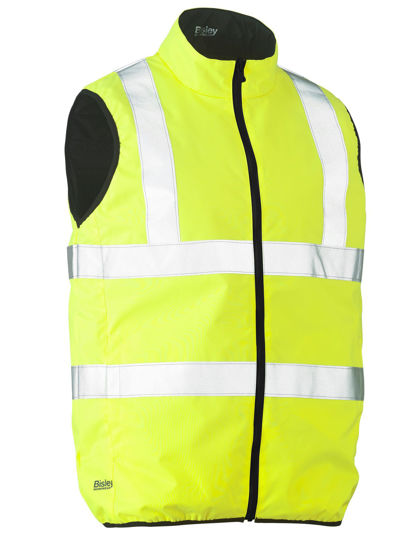 Picture of Bisley Taped Hi Vis Reversible Puffer Vest BV0330HT