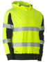 Picture of Bisley Taped Hi Vis Stretchy Fleece Hoodie BK6815T