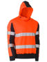 Picture of Bisley Taped Hi Vis Stretchy Fleece Hoodie BK6815T