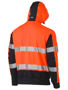 Picture of Bisley Taped Hi Vis Stretchy Fleece Hoodie BK6815T