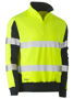 Picture of Bisley Taped Hi Vis Stretchy Fleece Zip Pullover BK6817T