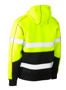 Picture of Bisley Taped Hi Vis Two Tone Fleece Pullover Hoodie BK6619T