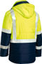 Picture of Bisley Taped Two Tone Hi Vis Puffer Jacket BJ6929HT