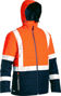 Picture of Bisley Taped Two Tone Hi Vis Puffer Jacket BJ6929HT