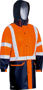 Picture of Bisley Taped Two Tone Hi Vis Stretch Pu Rain Coat BJ6935HT