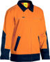 Picture of Bisley Two Tone Hi Vis Liquid Repellent Cotton Drill Jacket BJ6917