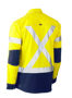 Picture of Bisley Flex & Move Two Tone Hi Vis Stretch Utility Shirt - Long Sleeve BS6177XT